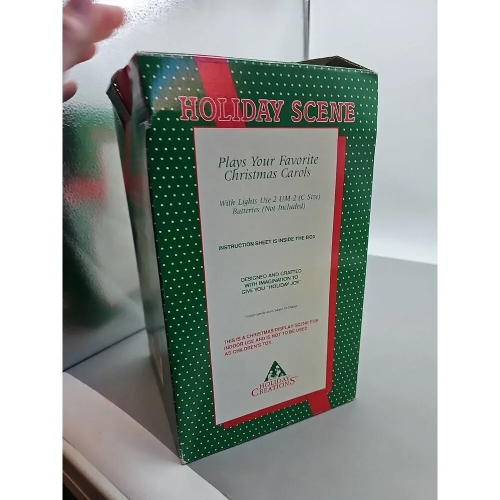 Animated Musical Mrs. Claus Making Cookies Holiday Scene‎ 1992 Not Working